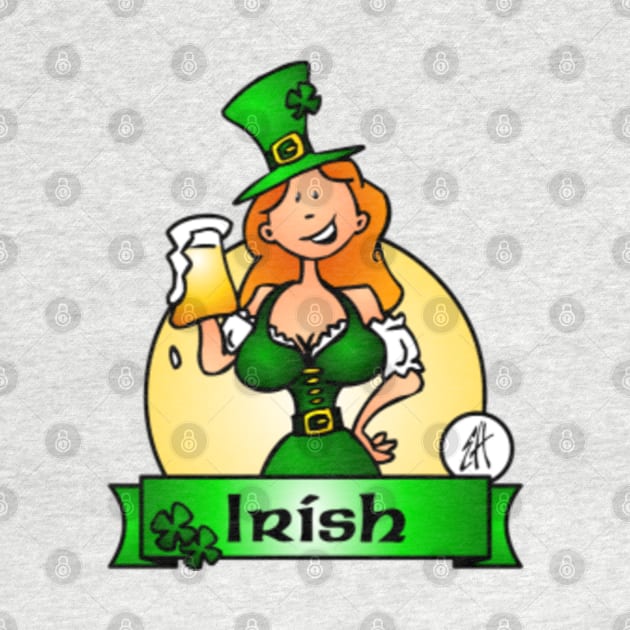 St. Patrick's Day Irish Maiden by Cardvibes